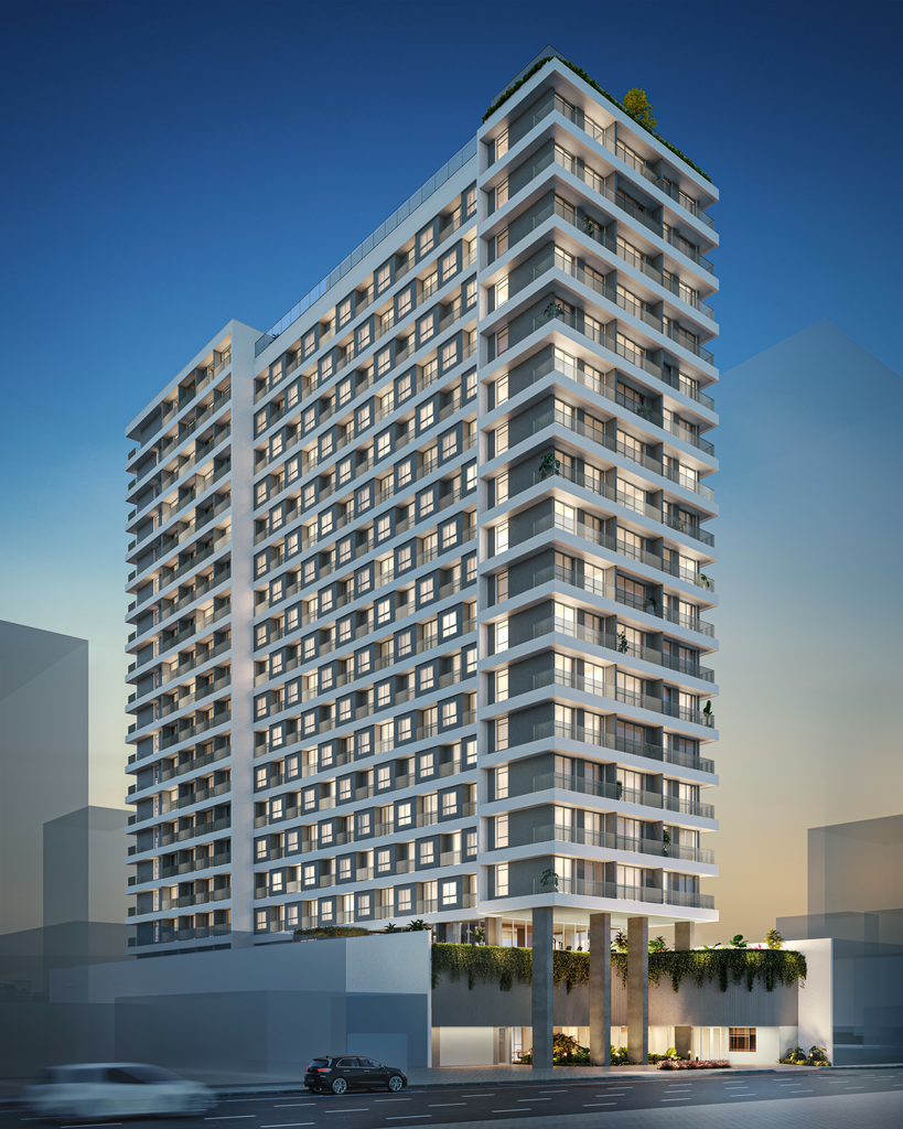 Arquitetura contemporânea de empreendimento em Curitiba